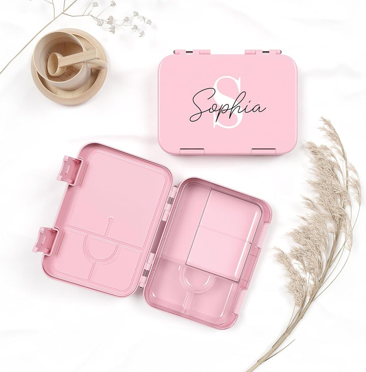 ME MB 2115 Personalisierte Kinder Brotdose mit Name - Lunchbox mit Fächern und Unterteilung - Gesche