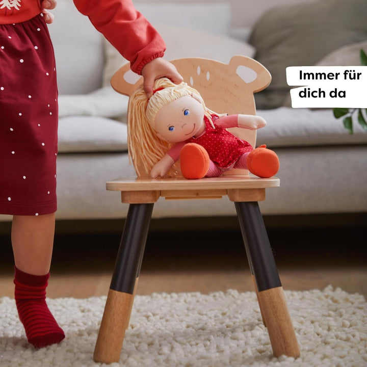 HABA 302108 - Puppe Annelie, Stoffpuppe mit Kleidung und Haaren, 30 cm, Spielzeug ab 18 Monaten Sing