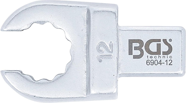 BGS 6904-12 | Einsteck-Ringschlüssel | offen | 12 mm | Aufnahme 9 x 12 mm, 12 mm