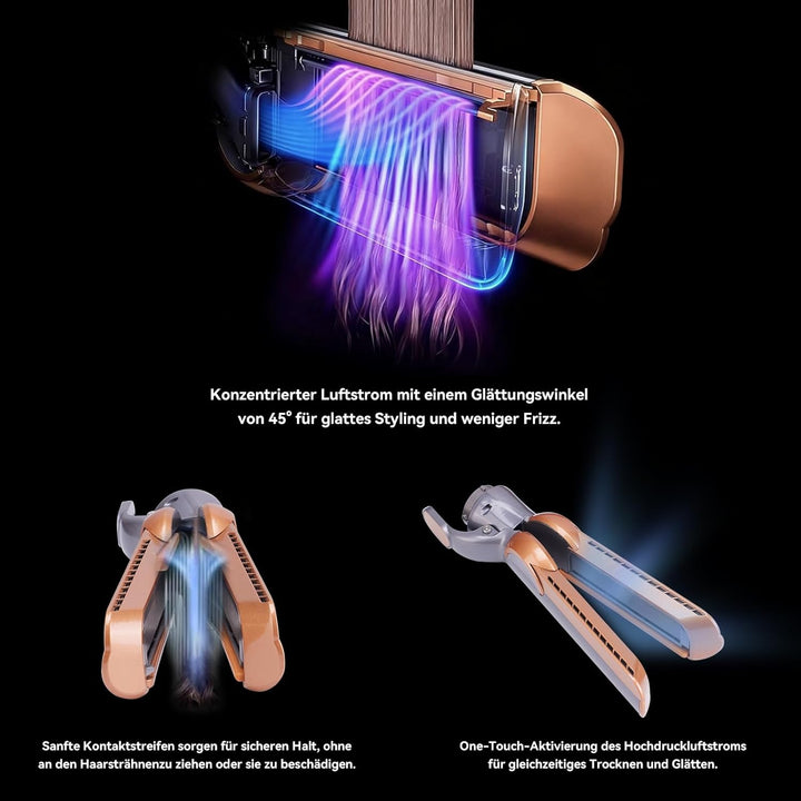 Haarglätter-Aufsatz für Dyson Airwrap, kompatibel mit HS01/HS05/HS08, Ohne heisse Platten: Styling m
