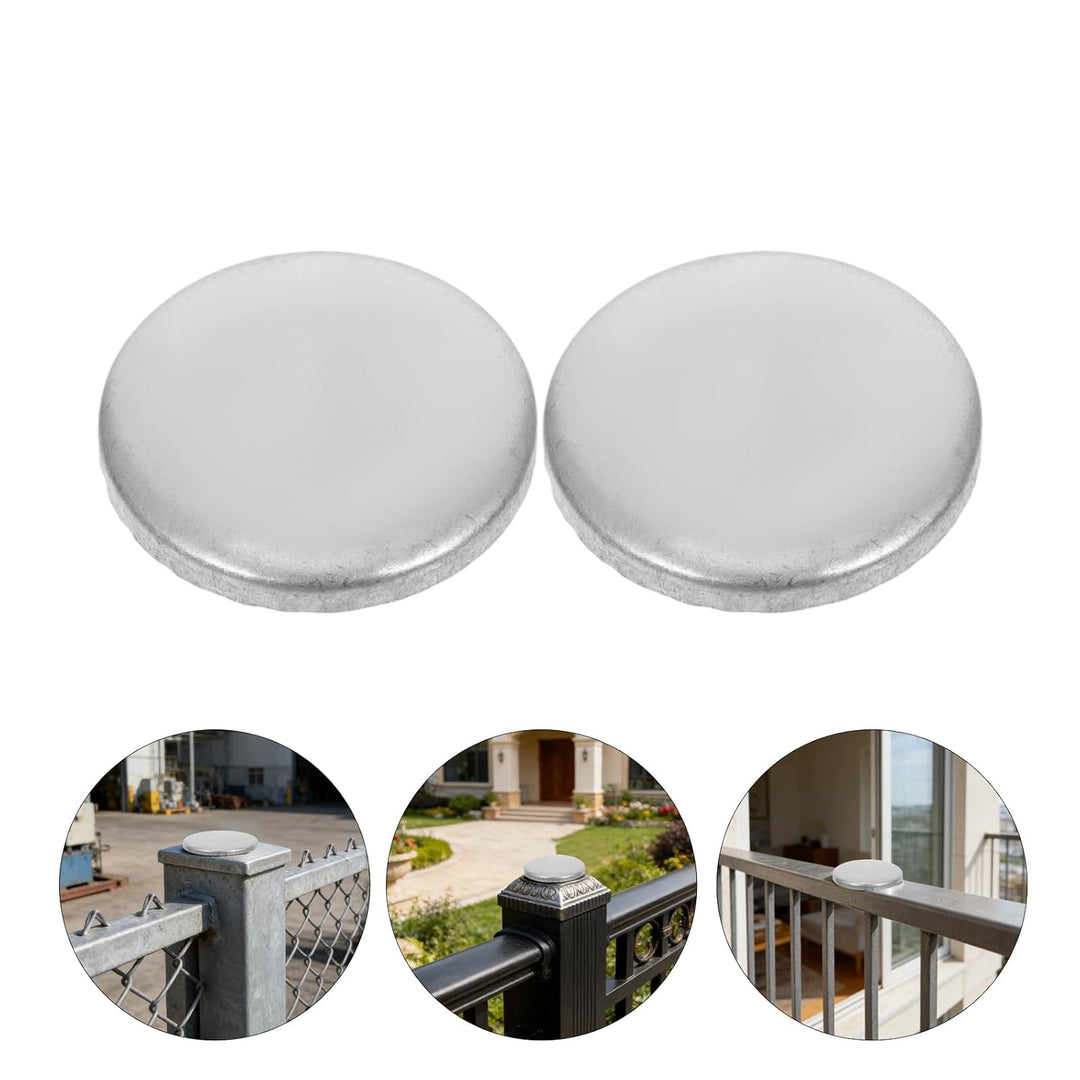 NUOBESTY 10 Runde Pfostenkappen aus Eisen 40mm Handlauf Endkappen für Gartengeländer und Terrassenge