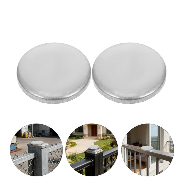 NUOBESTY 10 Runde Pfostenkappen aus Eisen 40mm Handlauf Endkappen für Gartengeländer und Terrassenge