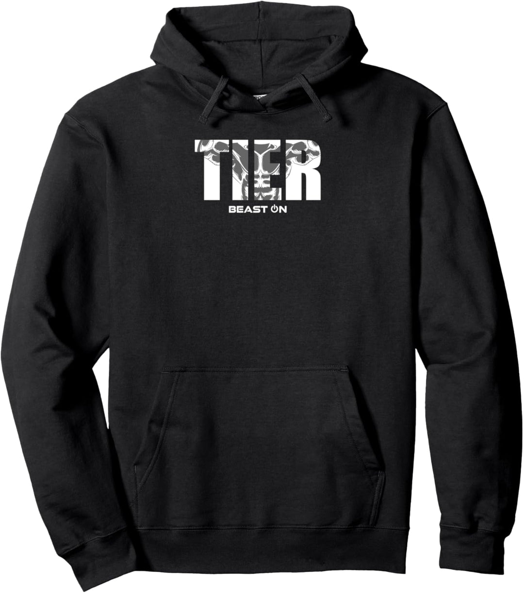 TIER | Muskeln Beast ON | GYM Motivation Fitness Sprüche Pullover Hoodie