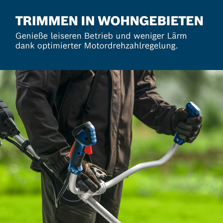 Bosch Pro Akku-Freischneider GFR18V-25 BH (Bürstenloser 600-Watt-Motor, Messerschnitt: 25 cm, Fadens