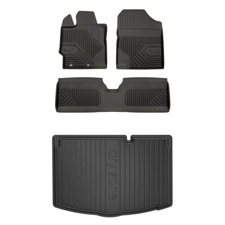 Satz Fussmatten und Gummimatte für Toyota Yaris III ab 2011