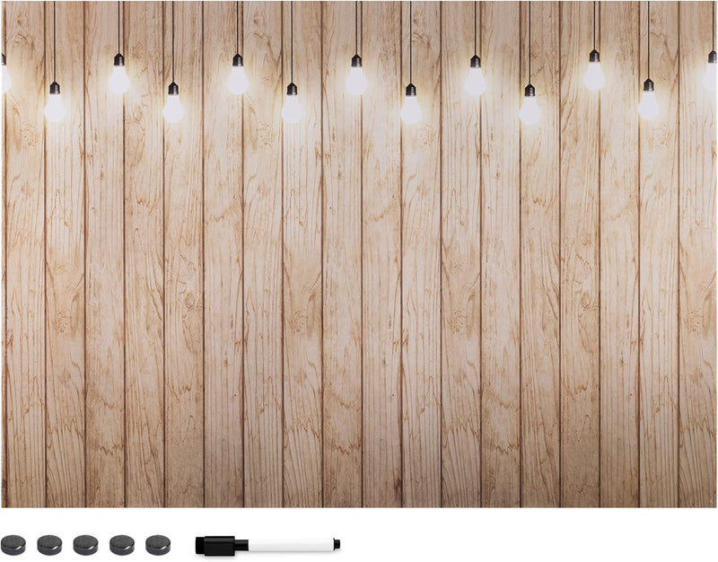 Navaris Magnettafel Magnetpinnwand Memoboard zum Beschriften - 90x60 cm Notiztafel div. Designs - Ta