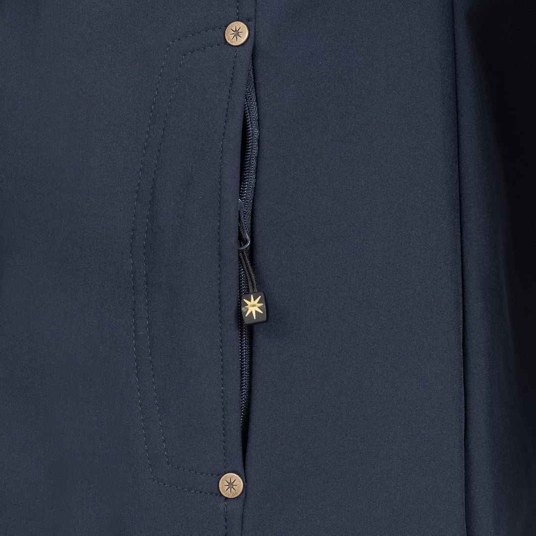 Ankerglut Damen Softshellmantel Kurzmantel mit Kapuze Gefüttert Übergangsjacke #Ankerglutbrise Softs