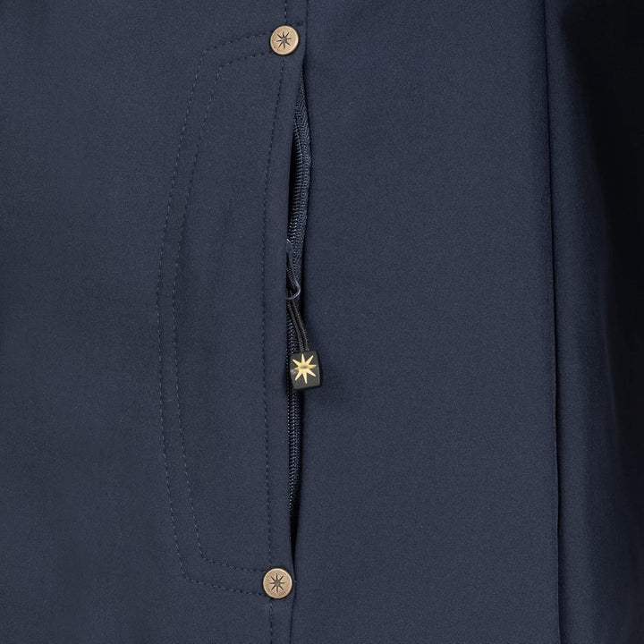 Ankerglut Damen Softshellmantel Kurzmantel mit Kapuze Gefüttert Übergangsjacke #Ankerglutbrise Softs