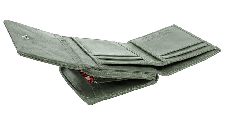 bruno banani Geldbörse Echt Leder Damen | RFID-Schutz, 4 Kartenfächer, kompaktes Portemonnaie, 1 Mün