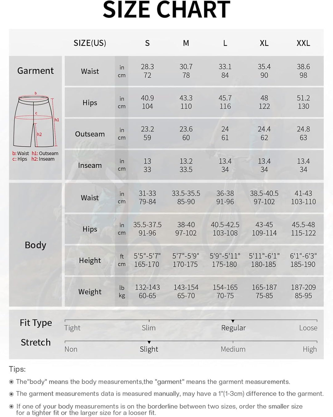 ARSUXEO Radhose Herren MTB Shorts Gepolstert Getrennte Unterhose Lose Fit Fahrradhose Wasserabweisen