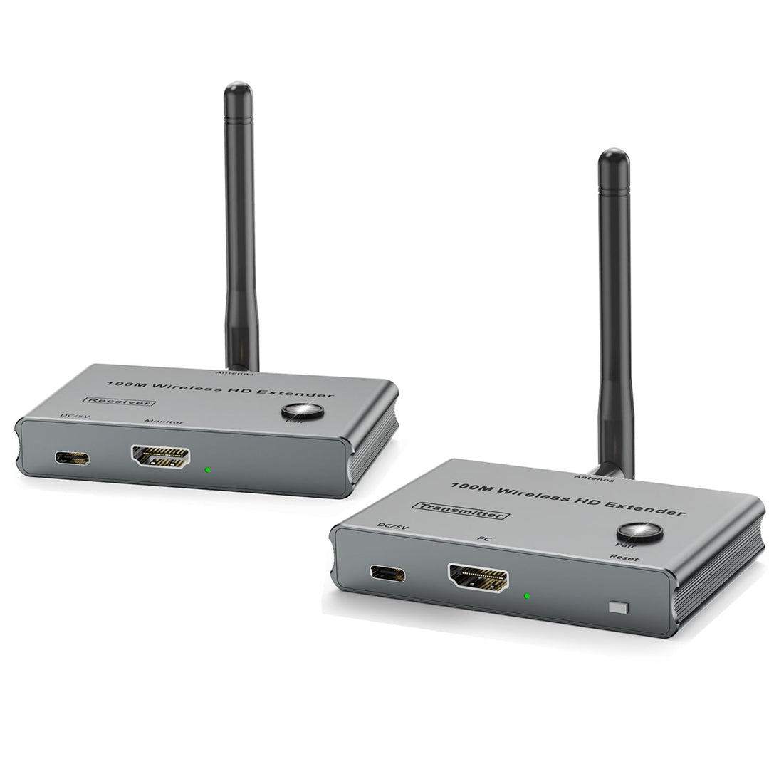 Wireless HDMI Transmitter and Receiver 4K, 328FT/100M HDMI Wireless funkübertragung 1080P@60Hz, send