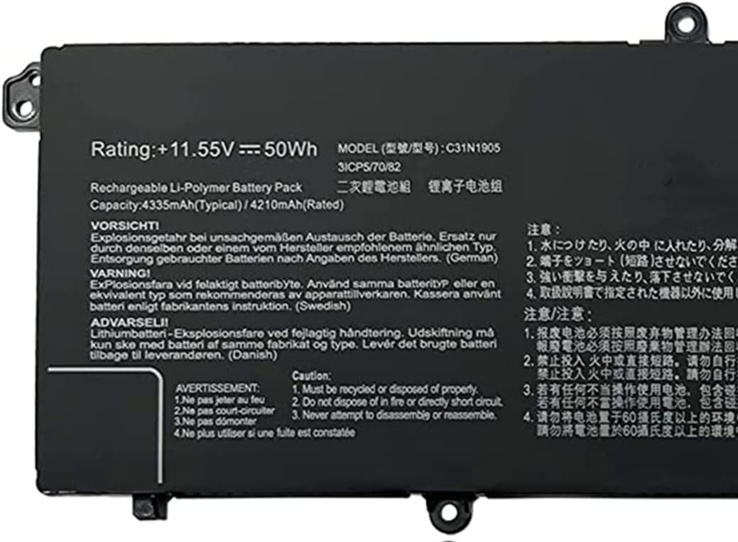 ASKC C31N1905 Laptop Akku für Asus VivoBook S13 S330F S330FA S330FN S330UA S330UN S333 S333JA S14 S4