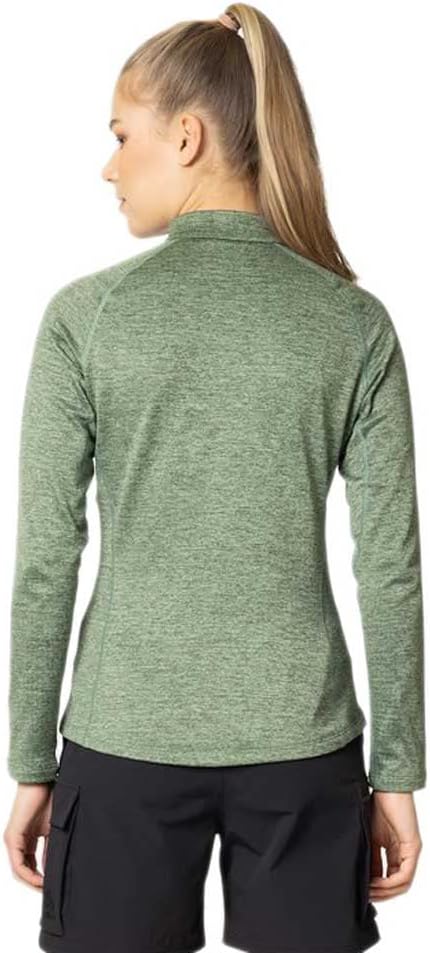 Odlo Damen FLI Jacke Fleecejacke Fleecepullover XXL Loden Frost Melange, XXL Loden Frost Melange