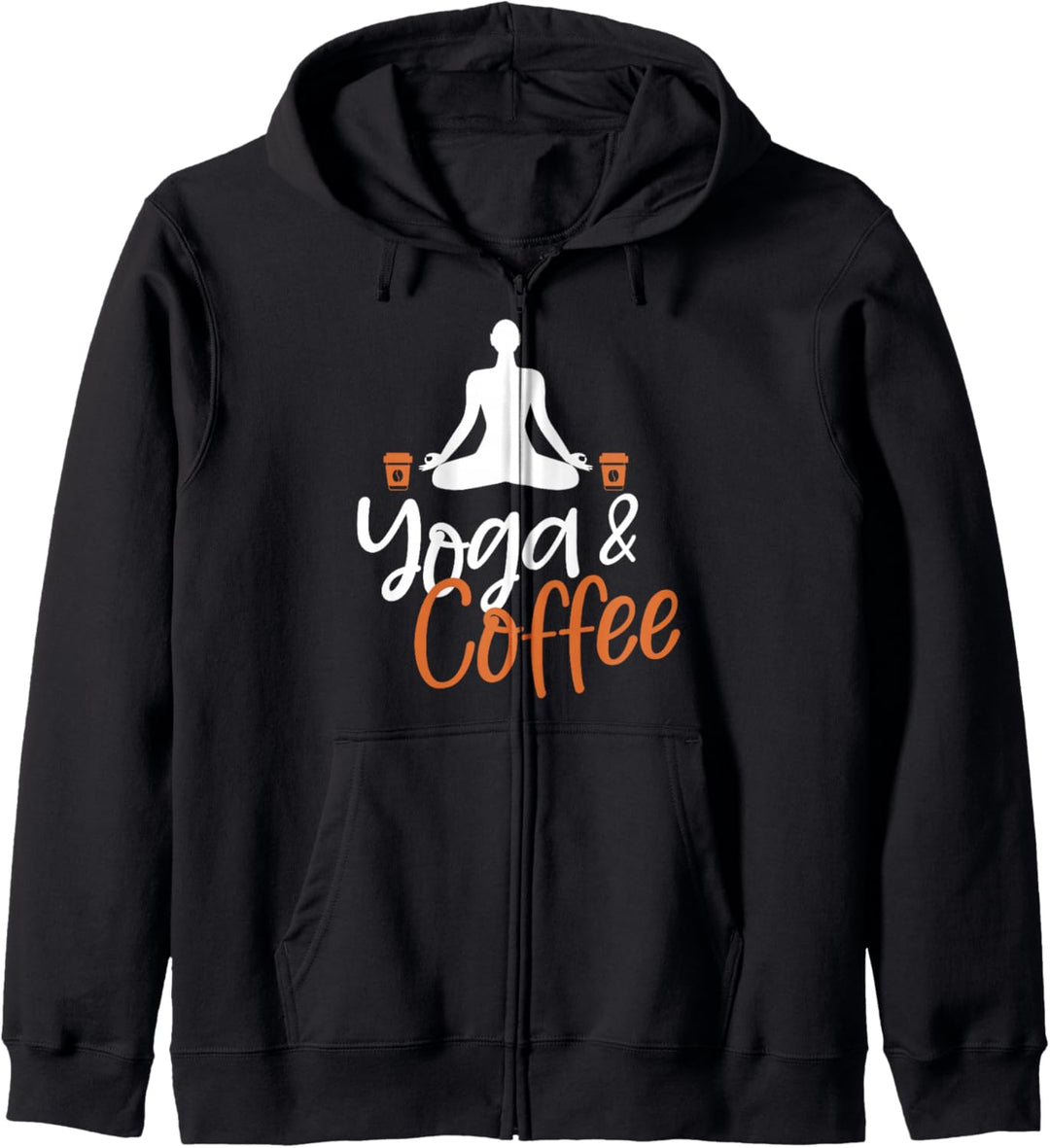 Yoga Und Kaffee Namaste Meditation Zen Spirituell Meditieren Kapuzenjacke