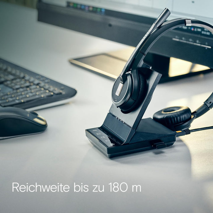 Epos Impact SDW 5066, Beidseitiges kabelloses DECT-Headset Triple-Konnektivität, Noise Cancelling-Sy