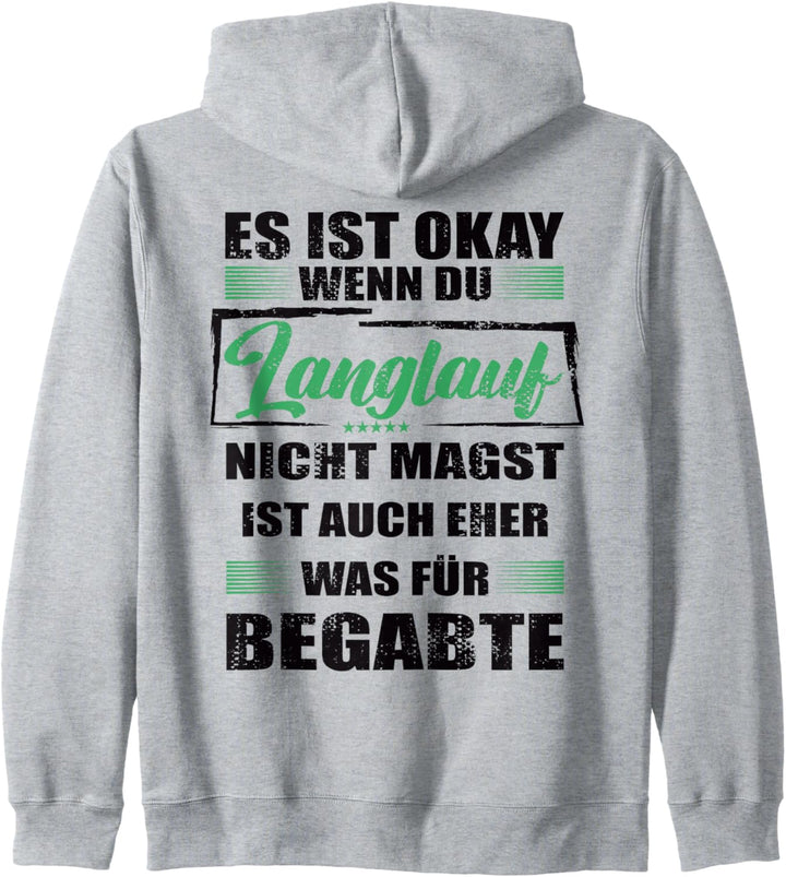 Langlaufen Lustiger Spruch für Mann & Frau Langläufer Kapuzenjacke