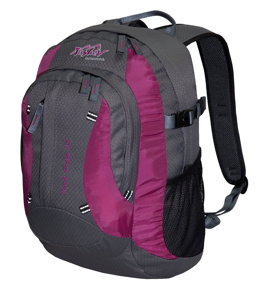 Schulrucksack Tashev Outdoors Rock Eagle 25" Rucksack Wanderrucksack aus Ripstop Polyester (Grau & P