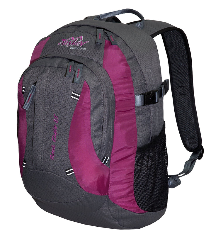 Schulrucksack Tashev Outdoors Rock Eagle 25" Rucksack Wanderrucksack aus Ripstop Polyester (Grau & P