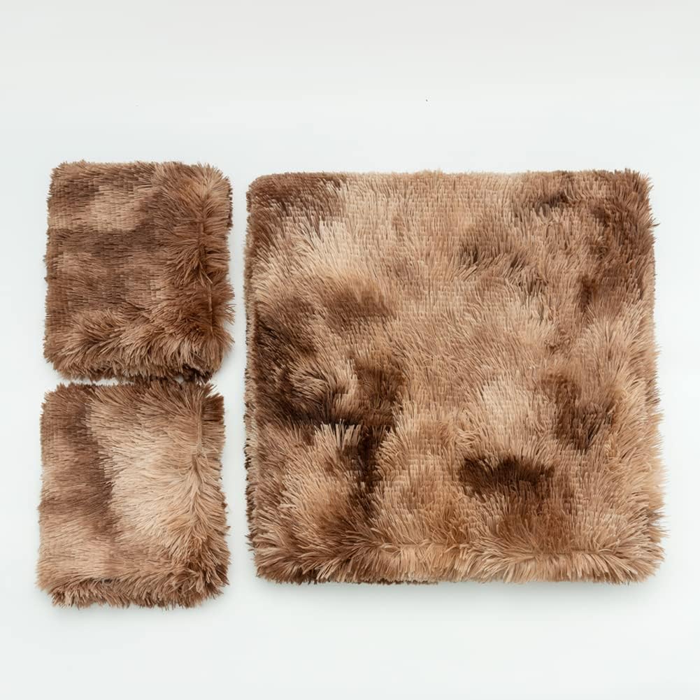 Michorinee Plüsch Bettwäsche 135x200 4teilig Winter Flauschig Warme Bettbezug Fleece Flausch Langhaa