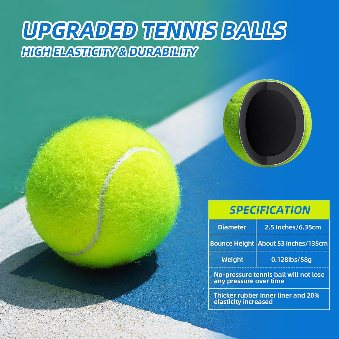 JOY SPOT! 2 Pack Tennisschläger für Kinder, Tennis Trainer Set mit Rebound Ball, Schnur & Tasche für