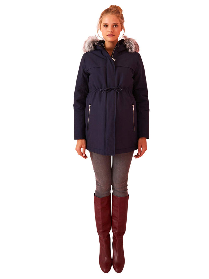 Vertbaudet 3-in-1-Parka, Tragejacke für Schwangerschaft &amp; Stillzeit 42 nachtblau, 42 nachtblau