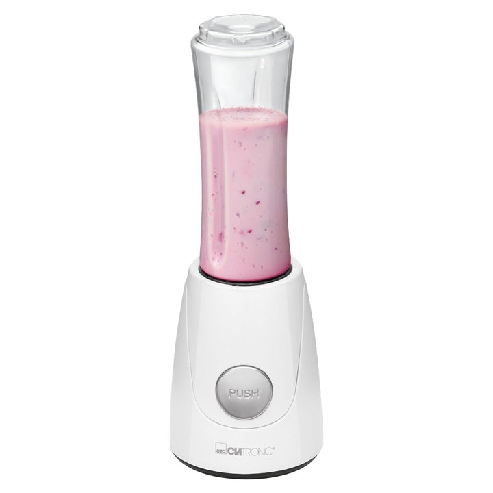 Clatronic® Smoothie Maker für Smoothies & Shakes | Mixbehälter als Trinkbecher zu verwenden | Shaker