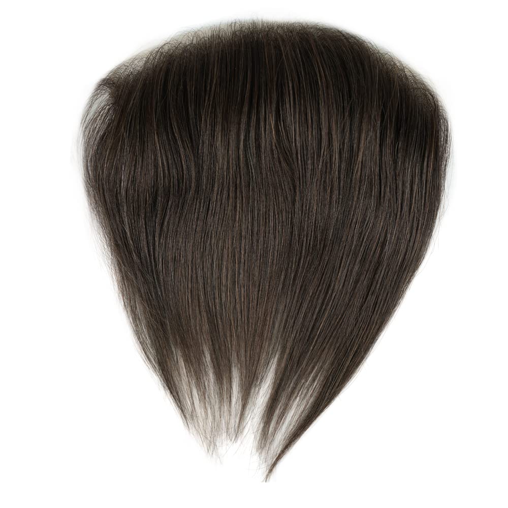 Lordhair Toupet Herren - Europäisches Echthaar Toupet, V-LOOP Skin Toupet für Männer, Toupet Echthaa