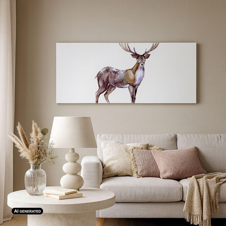 Wandbilder Dekoration Wohnzimmer Liebes Tier Wild Wald Panorama Bilder auf Leinwand 120x50cm Leinwan