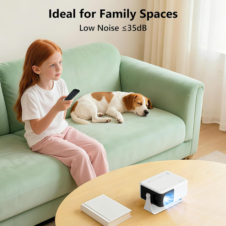 YOTON Mini-Projektor – 1080P Full HD unterstützter tragbarer Projektor Y3, Geschenk für Kinder, Hand
