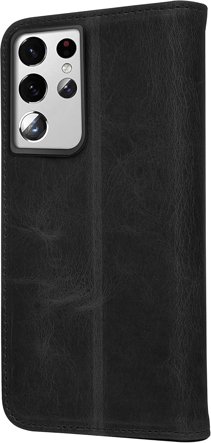 Porter Riley - Lederhülle für Samsung Galaxy S21 Ultra. Premium Echtleder Standhülle/Cover/Brieftasc