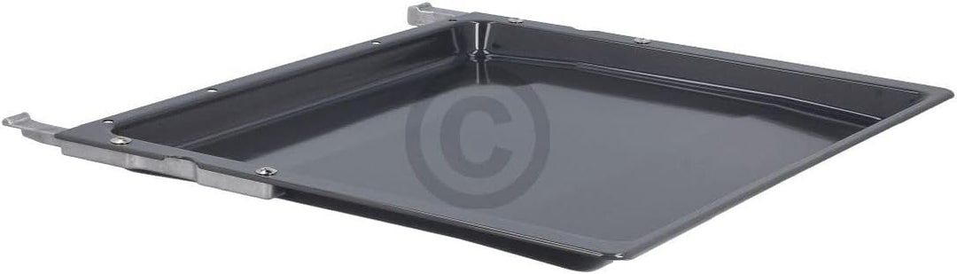 Backblech kompatibel mit Bosch 00438834 emailliertes Blech mit langen Trägern für Backofen