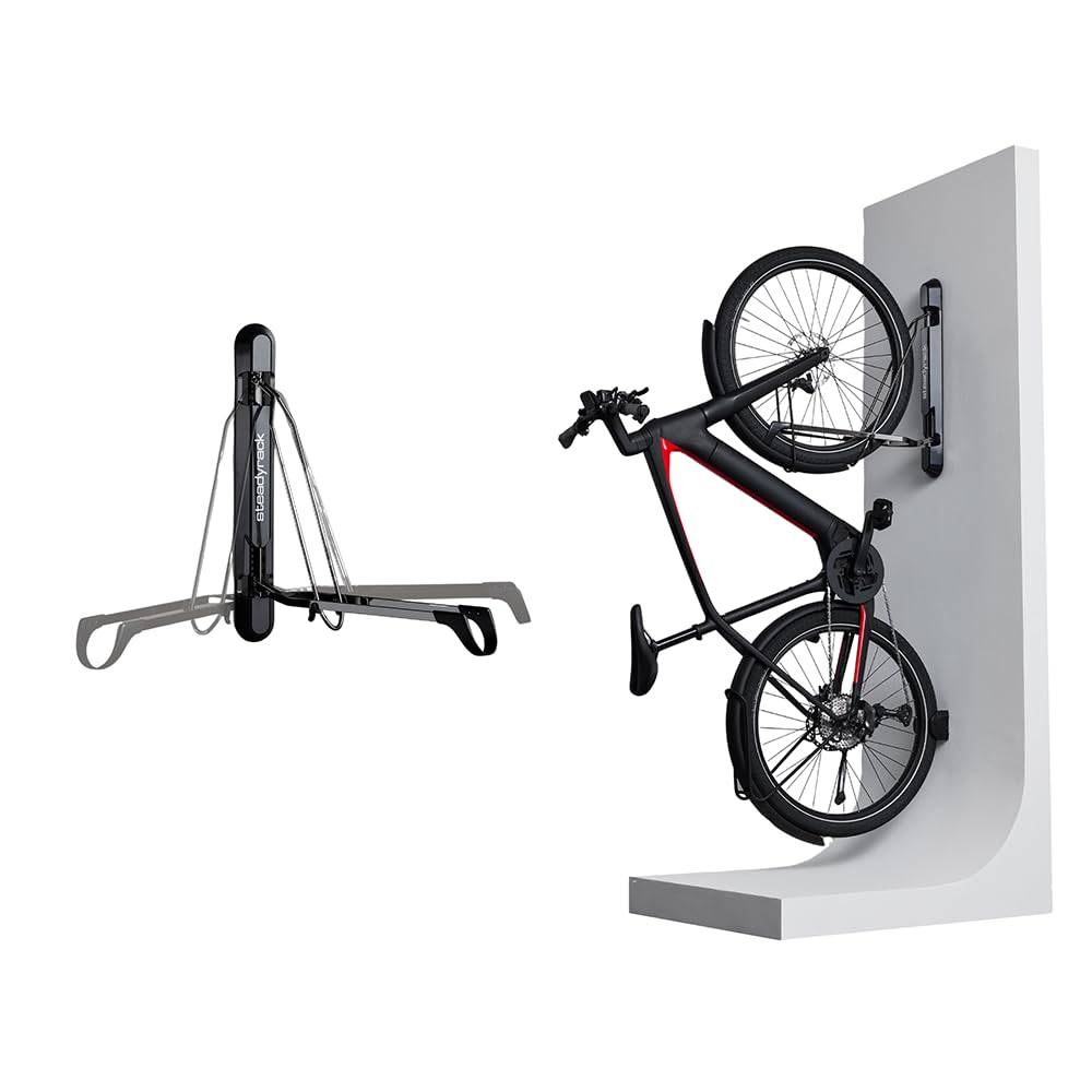 Steadyrack Fahrradhalterung – Schwenkbare Wandhalterung für Mountainbikes, Trägt 35 kg, Für 20"-29"