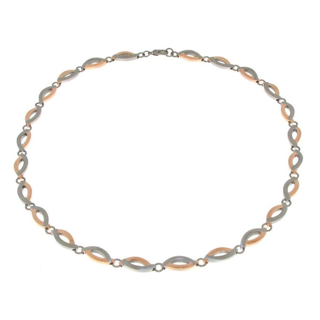 Boccia Damen-Collier Titan gebürstet 47 cm-0876-03