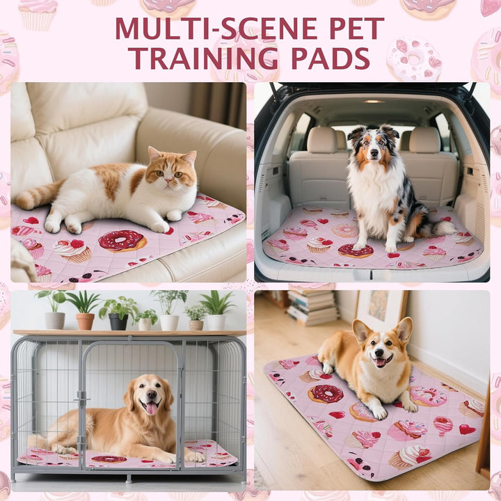 IEUUMLER 1 Stück Welpenunterlagen Waschbar, weich Hunde PIPI matten, Schnell Absorbierend Puppy Pads