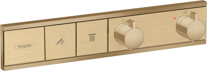 hansgrohe Unterputz Thermostat RainSelect, für 2 Funktionen, Brushed Bronze Brushed Bronze 2 Funktio