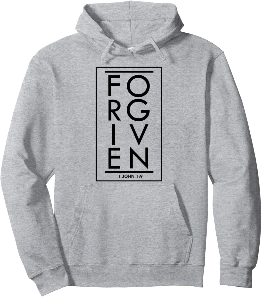 Vergebung 1 Johannes 1:9 Bibel Schrift Vers Christian Pullover Hoodie