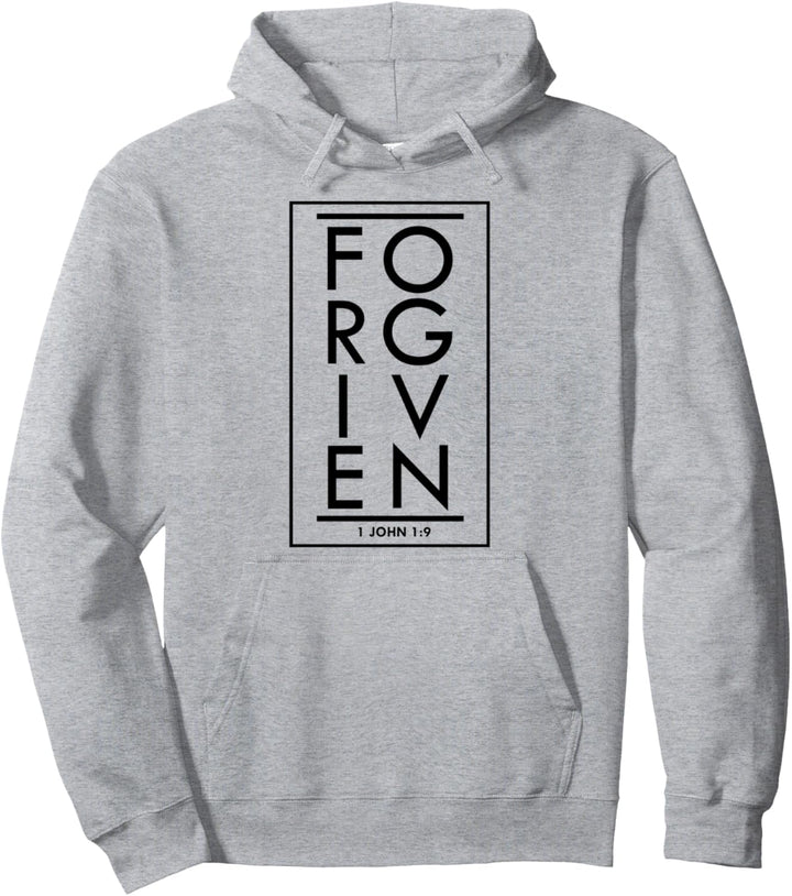 Vergebung 1 Johannes 1:9 Bibel Schrift Vers Christian Pullover Hoodie