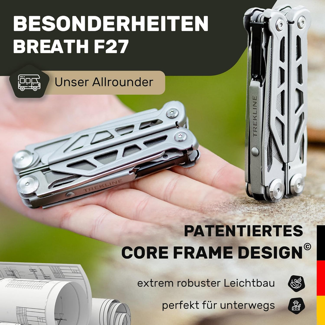 Premium Multitool Werkzeug [rostfreier Edelstahl] Survival Multifunktionsmesser perfektes Camping Zu