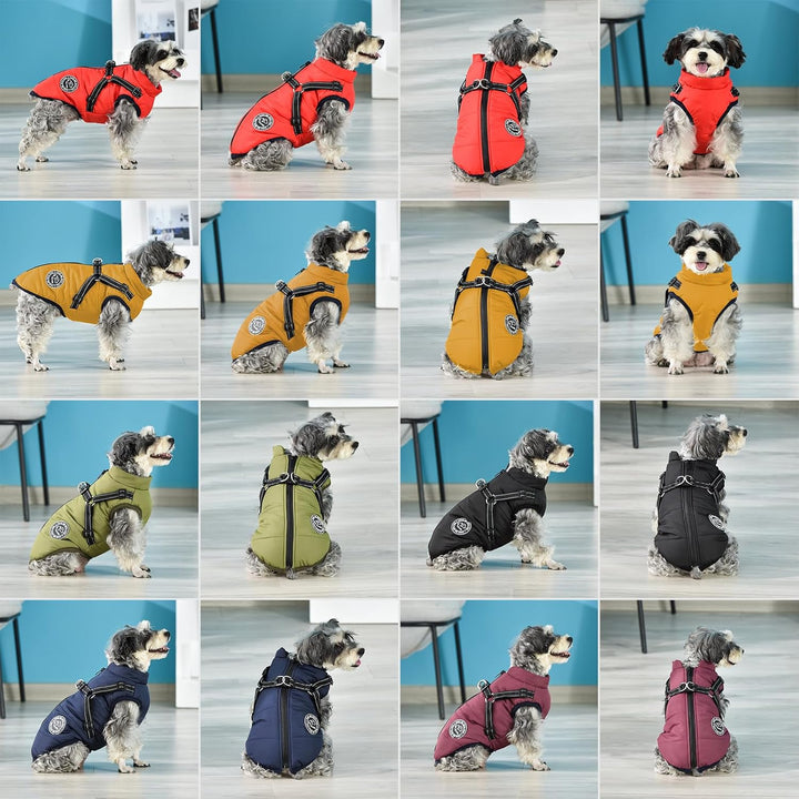 Hundejacke Winterweste Jacken Hundemantel Hundepullover Haustier Skifahren Kostüm Ärmellose Baumwoll