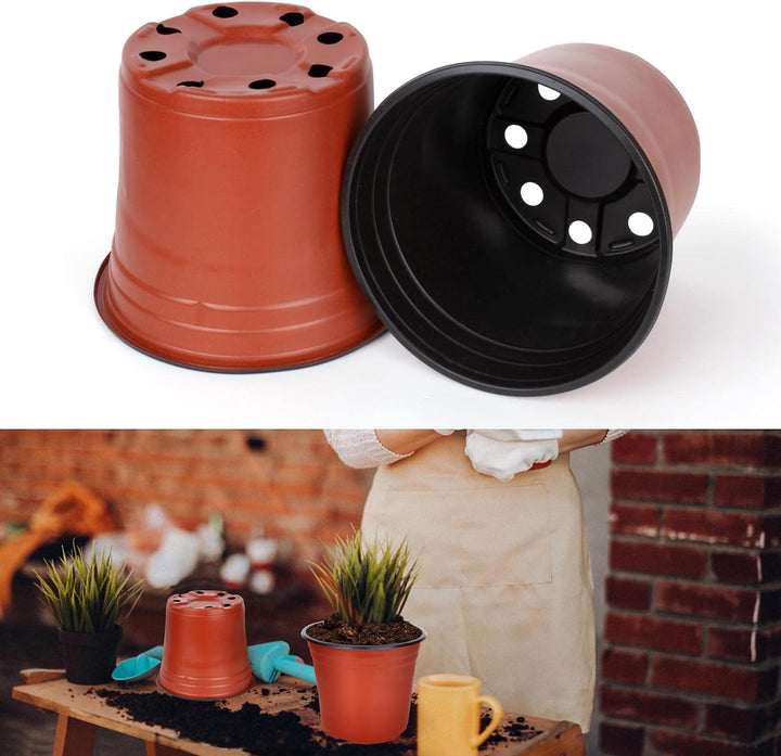 E-Know Pflanztöpfe 150 STK 15cm Pflanzentöpfe Kunststoff Blumentopf Plastik Anzuchttopf rund zur Anz