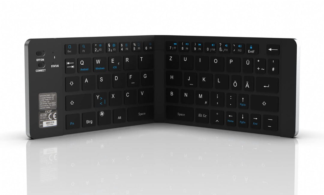 Inca Tastatur IBK-579BT Mini-Grösse, faltbar, Akku, SI&SW Retail