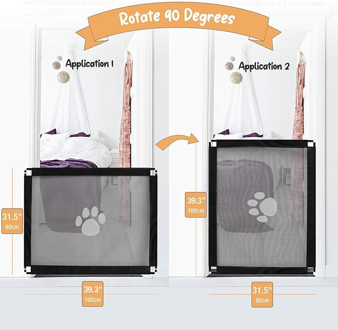 Namsan Hunde Türschutzgitter Einfach zu Installieren & Abschliessbar Hundeschutzgitter Treppenschutz