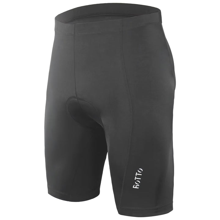 ROTTO Radlerhose Herren Fahrradhose Kurz Radhose Gepolstert Gemütlich stossfeste S A Schwarz, S A Sc