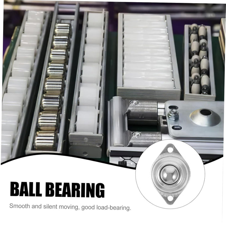 Hemobllo Möbelrollen Kugelrollen Schwerlast Rollerkugelübertragungslager: 360 ° Rotationskugel Stahl