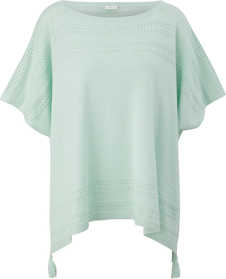 s.Oliver Poncho aus Viskosemix, Grün 6502