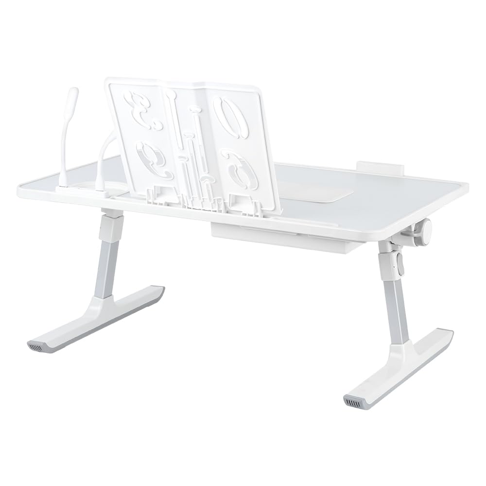 Klappbarer Laptop-Tisch, höhenverstellbar, 5 Positionen, für Sofa, Boden, Arbeit, Studium, Lesen, Es