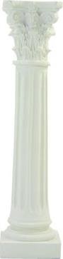 Unbekannt Krippenzubehör Säule weiss 2er Set Höhe 29,5cm