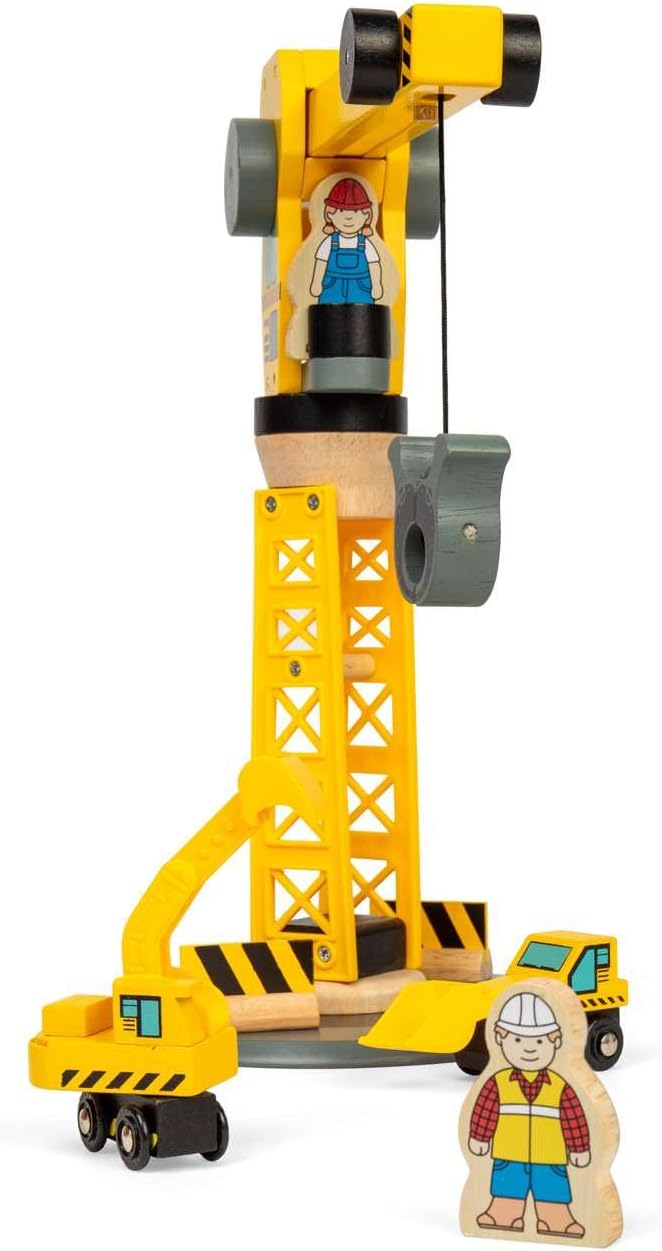 Bigjigs Rail Kit Costruzioni Con Grande Gru