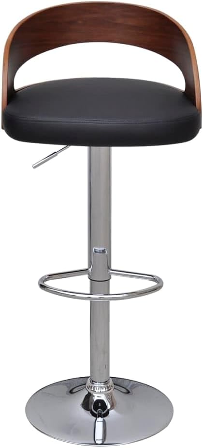 vidaXL 2X Bugholz Barhocker Barstuhl Bistrohocker Tresenhocker Küchenhocker Schwarz und Dunkelbraun,