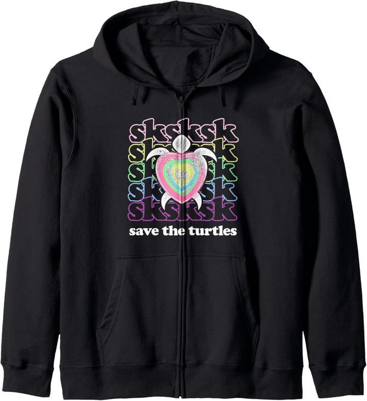 SKSKSK and I Oop... Save The Turtles Basic Girl Kapuzenjacke